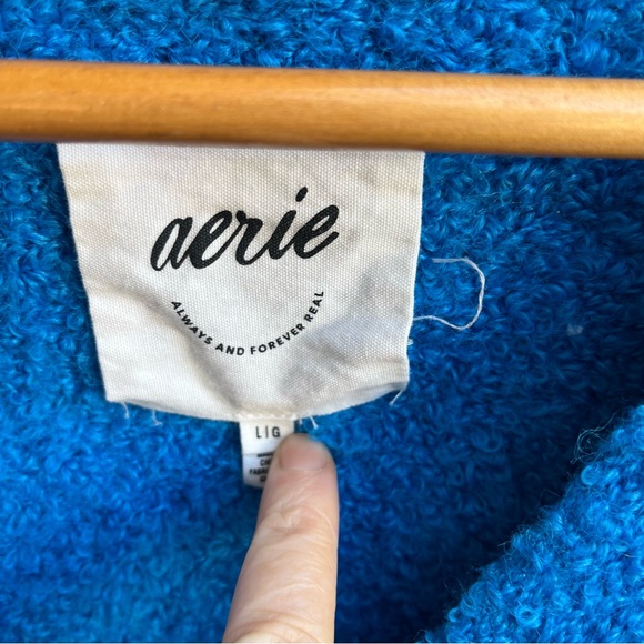 Aerie Vibrant Blue Cozy Cardigan Sweater - Picture 2 of 3